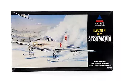 Acurate Miniatures 1/48 3409 IL-2 Stormovik Straight Wing Single Seater W/ Extra • $15.99