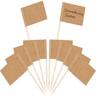 Sandwich Flags Food Party Wedding Buffet Catering Labels Picks Cocktail Stick • £2.55