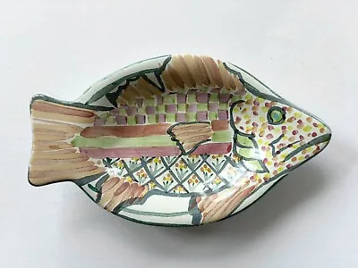 Mackenzie Childs SMALL Fish Plate Dish Handmade Hand-Painted 7.75” • $9.95