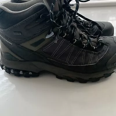 Salomon Fastpacker Black Gore-Tex Mid 3D Chassis Hiking Boots UK Women's 7 • £39.99