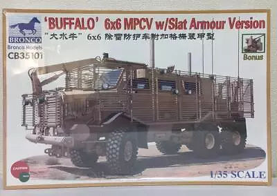 1 35 Bronco Buffalo MPCV 6 Wheel Armoured Vehicle With Slat Armor U.S. Army Un • $132.86