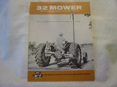 MASSEY-FERGUSON 32 SICKLE MOWER PITMAN 1959 Sales Brochure   164/559-100-1 • $20