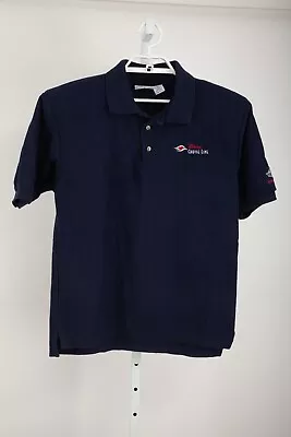 Vintage Disney Cruise Polo Shirt Mens Medium Blue Wonder Crew Opening Team 1999 • $20.97