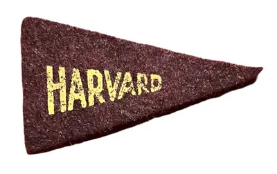 Vintage Circa 1940's Harvard University Mini College Felt Pennant Early Old • $9.99