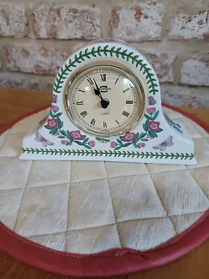 £16 • Buy Vintage Portmeirion Botanic Garden Battery Mantel Clock Porcelain/Ceramic Case