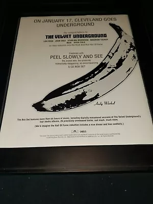 The Velvet Underground Rock And Roll Hall Of Fame Rare Promo Poster Ad Framed! • $75