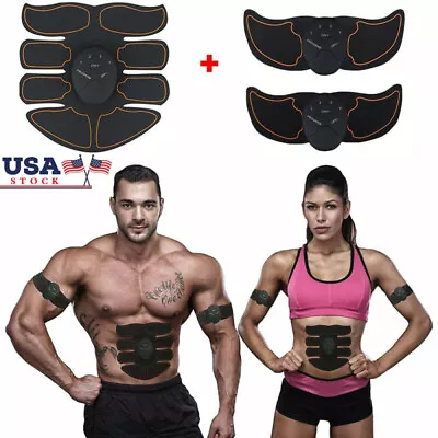 Abdominal Muscle Toner Abs Stimulator Trainer EMS Machine Toning Belt Gel Pad • $10.99