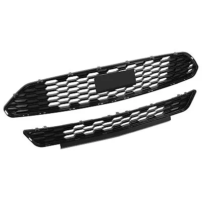Fits 2015 2016 2017 Ford Mustang Front Bumper Upper & Lower Grille Mesh Grill • $69