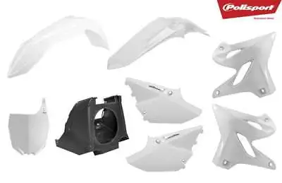 Polisport Restyle Plastic Kit Set 2018 Style White Yamaha YZ125 YZ250 2002-2014 • $159.11