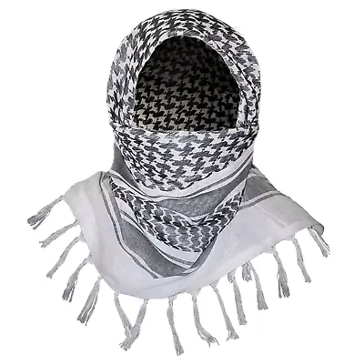 Original Cotton Keffiyeh Tactical Arab Scarf Wrap Shemagh • $12.95