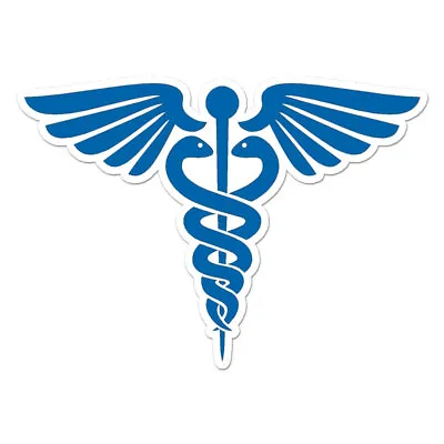 Medical Caduceus Vinyl Decal Sticker Indoor Outdoor 3 Sizes #11909 • $5.95