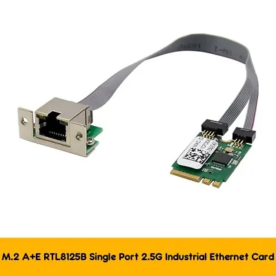 M.2 A+E KEY 2.5G Ethernet LAN Card RTL8125B Industrial Control  Card PCI Expres • $16.84