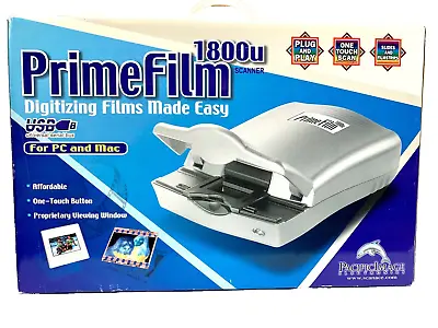Primefilm 1800u Film Digitizing Scanner  *open Box New* • $34.99