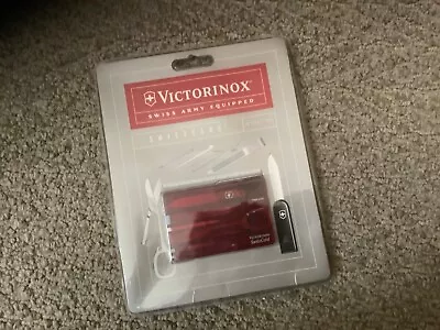 New Victorinox Swiss Card Blue Features 10 Functions Pocket Knife   • $30