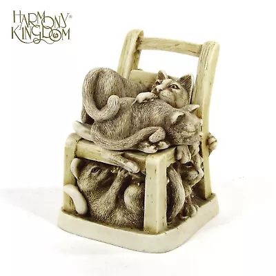 Harmony Kingdom RUMBLE SEAT 2.75  Box Figurine Cat Mouse Chair England TJCA5 • £19.25