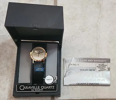 $65 • Buy Vintage Caravelle Quartz Bulova Watch Men DEKALB NOS 42A25-5Y