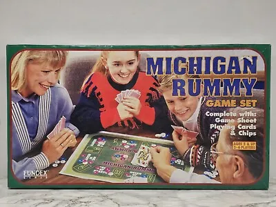 Vintage MIchigan Rummy Game Set 1999 Fundex Game New Sealed • $19