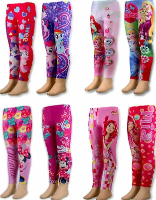 £6.99 • Buy Kids Girls Leggings Trouser Pants Disney PAW PATROL TROLLS MLPONY BARBIE,2-12YRS