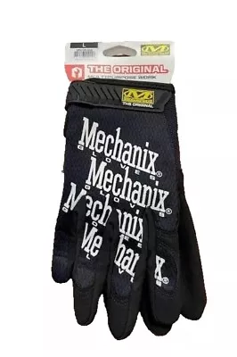Mechanix Gloves MG-05-010  LARGE PERFORMANCE BLACK White Lettering • $11.95
