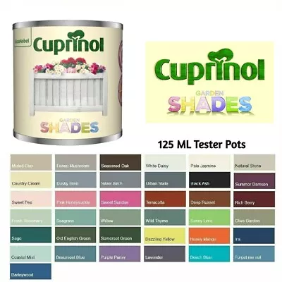 Cuprinol Garden Shades Tester Paint Pot - 125ml - All Colours • £8.99