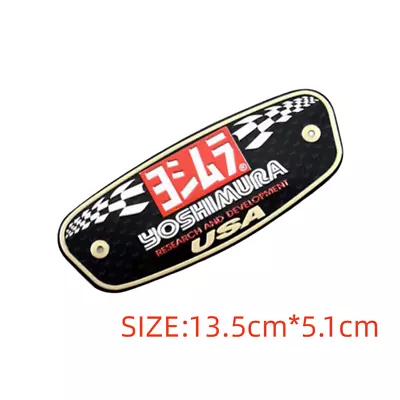 2x Yoshimura Sticker Aluminium Heat-resistant USA Motorcycle Exhaust Pipe Decal • $7.51