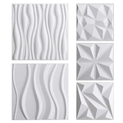 £55.95 • Buy 3D Geometric Wall Panels Covering Decorative PVC Cladding Tiles Ceiling Panels