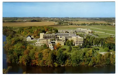 Manitowoc Wisconsin WI Holy Family Convent Aerial View Postcard • $3.50