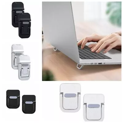 2 Pcs Self-Adhesive Laptop Stands Portable Keyboard Riser Notebook Stand Riser • £5.99