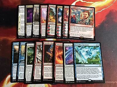 Magic The Gathering Mtg 16 Card Spell Bundle Mostly German Commander Nm • £2
