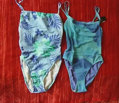 2 Swimsuits Jag & Huit Blue & Aqua Huit B Cup Swimsuit Swim Bathing Suit 6 • $40
