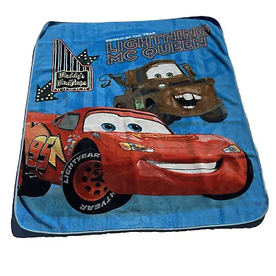 Disney Cars McQueen Mater Rookie Of The Year Throw Fleece Blanket 50 X60  READ • $36.99