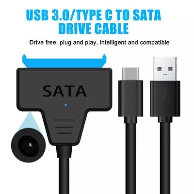 USB 3.0 To SATA 2.5 - 3.5  Hard Drive SSD HDD 22Pin Adapter Converter Cable. • $2.73