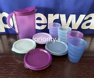 Tupperware Kids Toy Mini Impressions Pitcher Tumbler Snack Bowl Set Of 9 New • $29.95