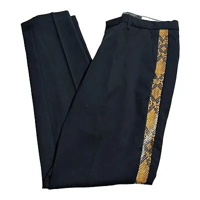 Scotch & Soda Atelier No 4 Faux Snake Skin Dress Pants Women’s XS Black Trousers • $29.97