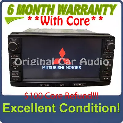 2014-2019 Mitsubishi Outlander Lancer OEM AM FM HD Navigation Touchscreen Radio • $695