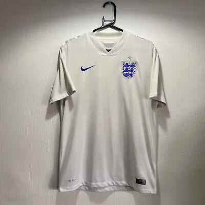£11.99 • Buy England Home Football Shirt 2014 World Cup Medium Men’s Nike Jersey