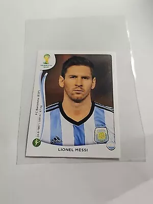 2014 Panini FIFA World Cup Brazil Sticker Lionel Messi #430 Argentina • $14.99