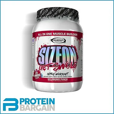 £49.99 • Buy Gaspari Nutrition Sizeon All In One Muscle Builder Intra Workout Get Swole 1.6kg