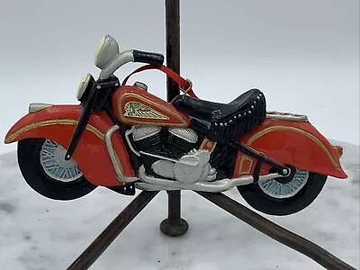 Vintage Kurt S Adler 1947 Indian Motorcycle Christmas Ornament 1999 • $4.99