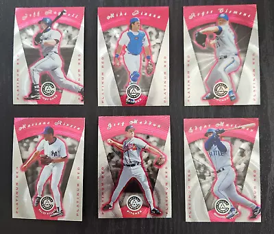 1997 Pinnacle Baseball Totally Certified Platinum Red Lot Of 6 Cards • $4