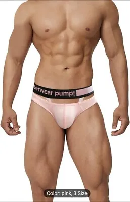  Men's Pump Underwear Sexy Prowler Gay Pride  Brief Pants Strap Silky • £6.50