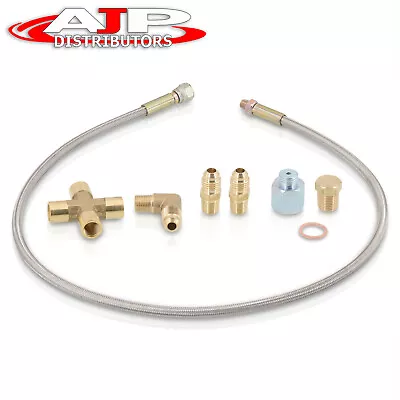 36  JDM Turbo Charger Braided Oil Feed Inlet Line Kit For T3/T4/T60/T61/T70/T04E • $12.99