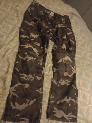 £20 • Buy Mens Grey Camo Motorcycle Trousers W 34  Fabric Motorcycle Trousers Gear Padded