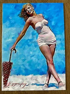 Marilyn Monroe #34 Art Card Limited Numbered Xx/50 Edward Vela Signed 2018 • $8