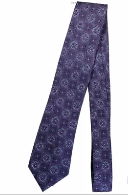 Jos A Bank Reserve Tie Purple Floral 100% Silk Neck Tie NEW • $21.90