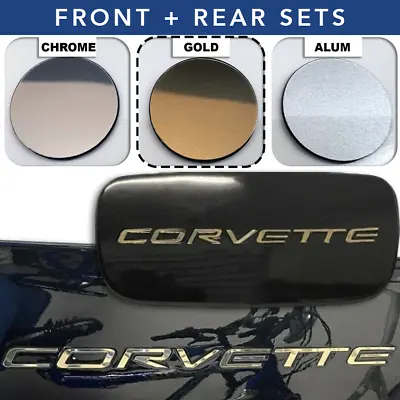 Gold 1/16 Raised Letters For C5 Corvette 97-2004 Front + Rear Us Made • $19.75