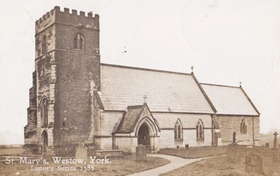 £2 • Buy Circa 1912 Rp Postcard: St. Mary's Church, Westow, Ryedale, North Yorkshire