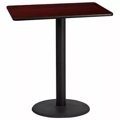 Flash Furniture 30  X 42  Restarant Bar Table In Black And Mahogany • $279.99