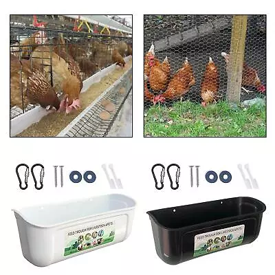 Chicken Goat Hanging Fence Feeder Livestock Feed Trough For Rabbit Duck Deer • $29.08