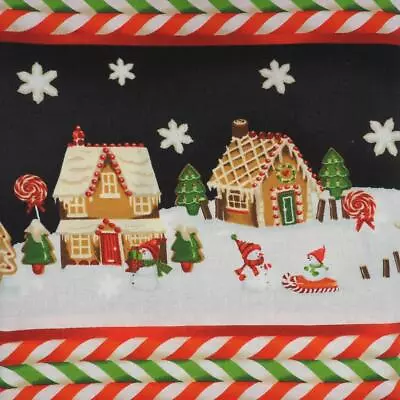 Gingerbread Christmas Kim Martin Pattern Quilting Fabric 1yd + 33  • $5.59